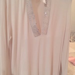 Pretty petite top Talbots with embellished accents